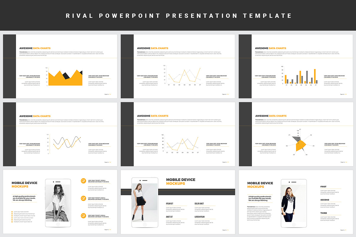 Rival Powerpoint Template, a Presentation Template by ThemeDevisers