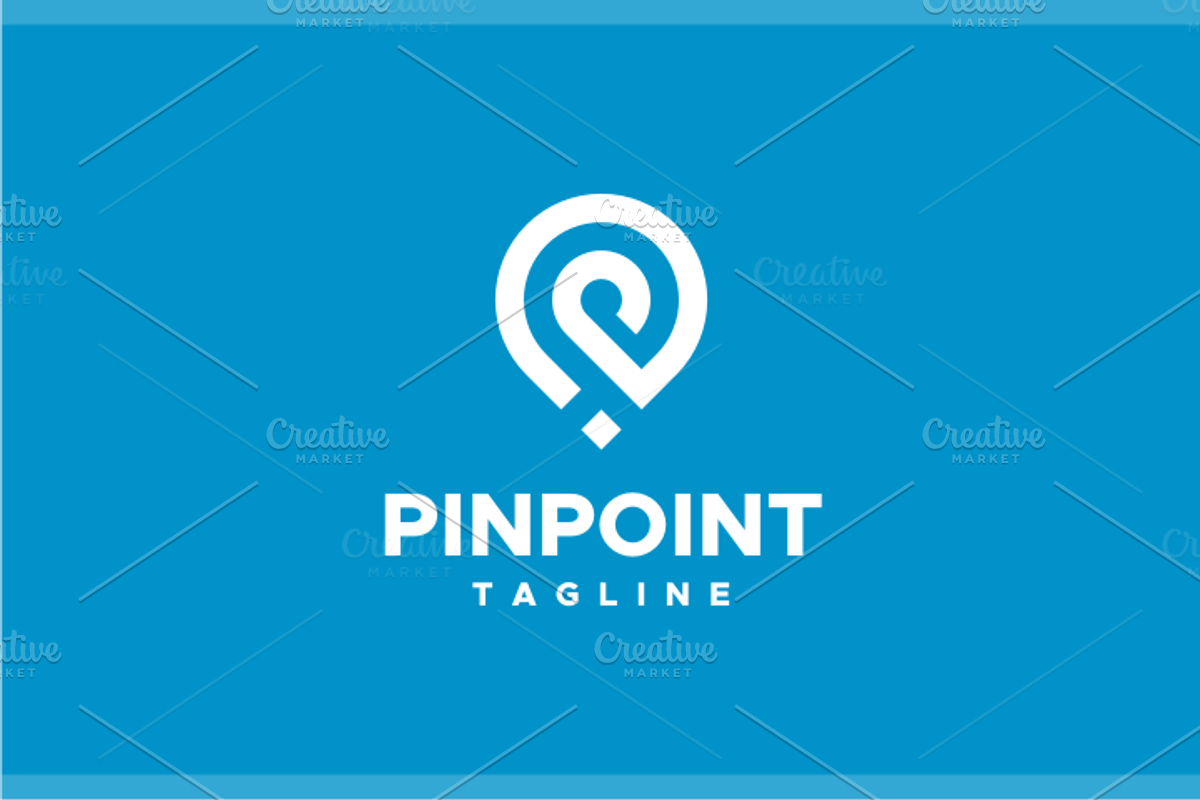 Pin Point Letter P Logo, a Branding & Logo Template by yopie