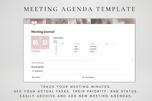 Meeting Journal & Notes For Notion