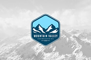Mountain Valley Logo Template, a Branding & Logo Template by pne-design (Thumbnail 1 of 2)