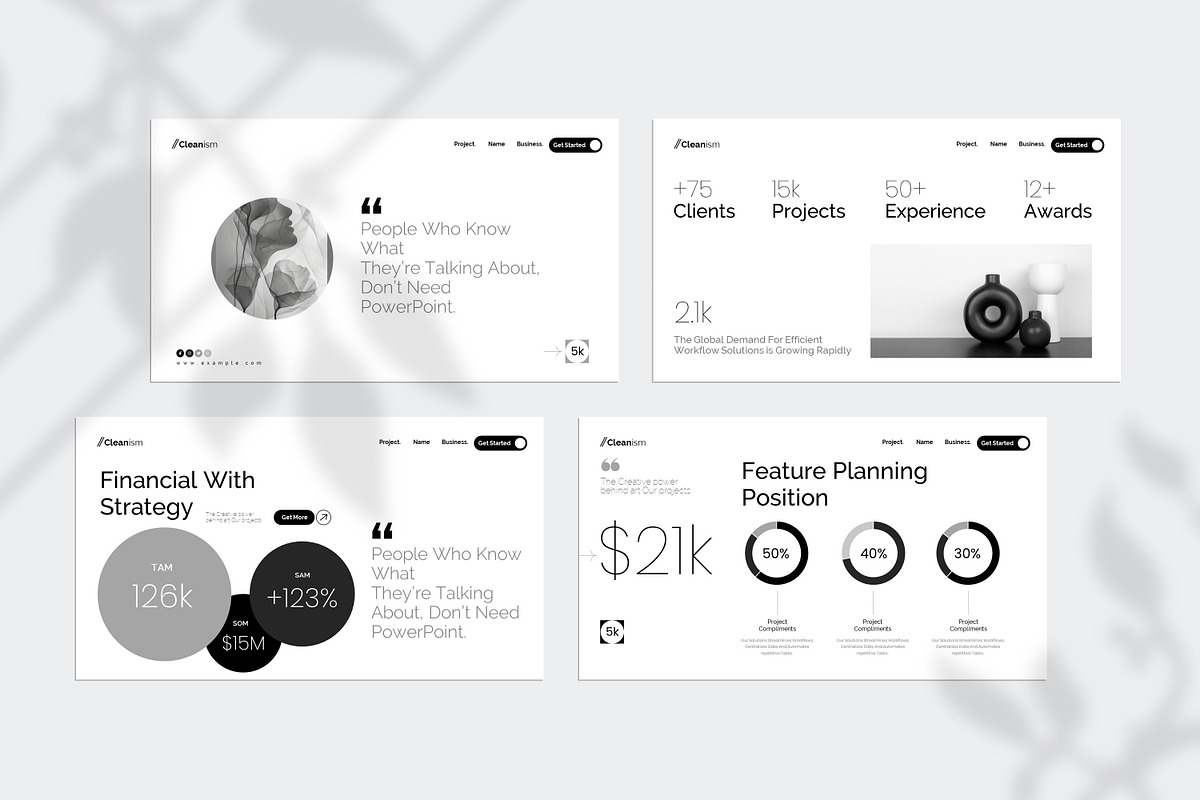 Clean Minimal Presentation Template, a Presentation Template by Creative-Work (Photo 4 of 9)