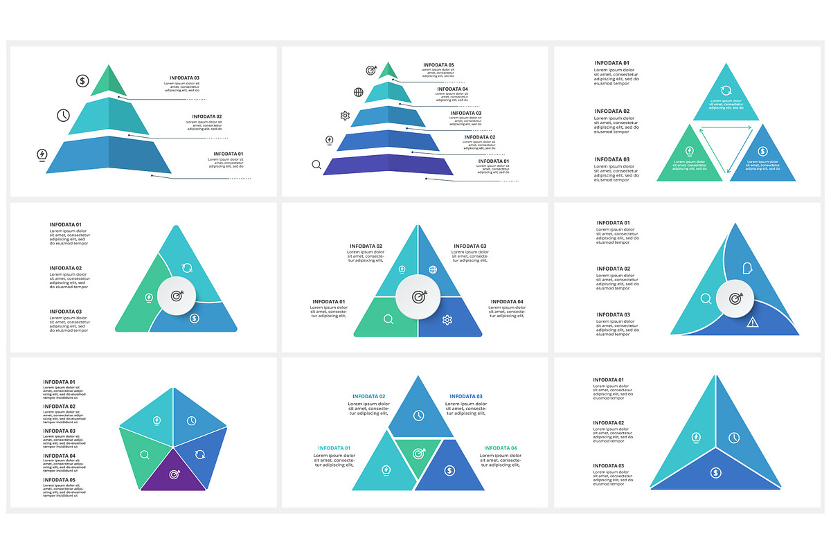 Triangle Presentation Canva Template preview 2