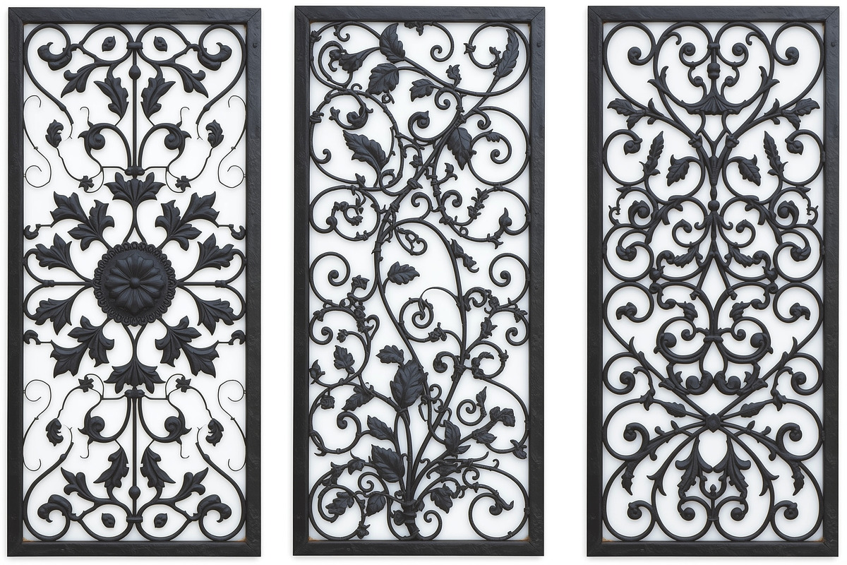 Floral Ornament Silhouette Panels, an Illustration by Designer_Momina (Photo 9 of 20)