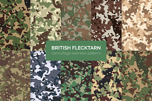 British Flecktarn Camouflage Pattern