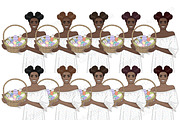 Easter Bright Girls PNG Clipart, a Person Illustration by GlamArtZhanna (Thumbnail 4 of 5)