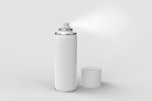 Aerosol Spray Can Mockup