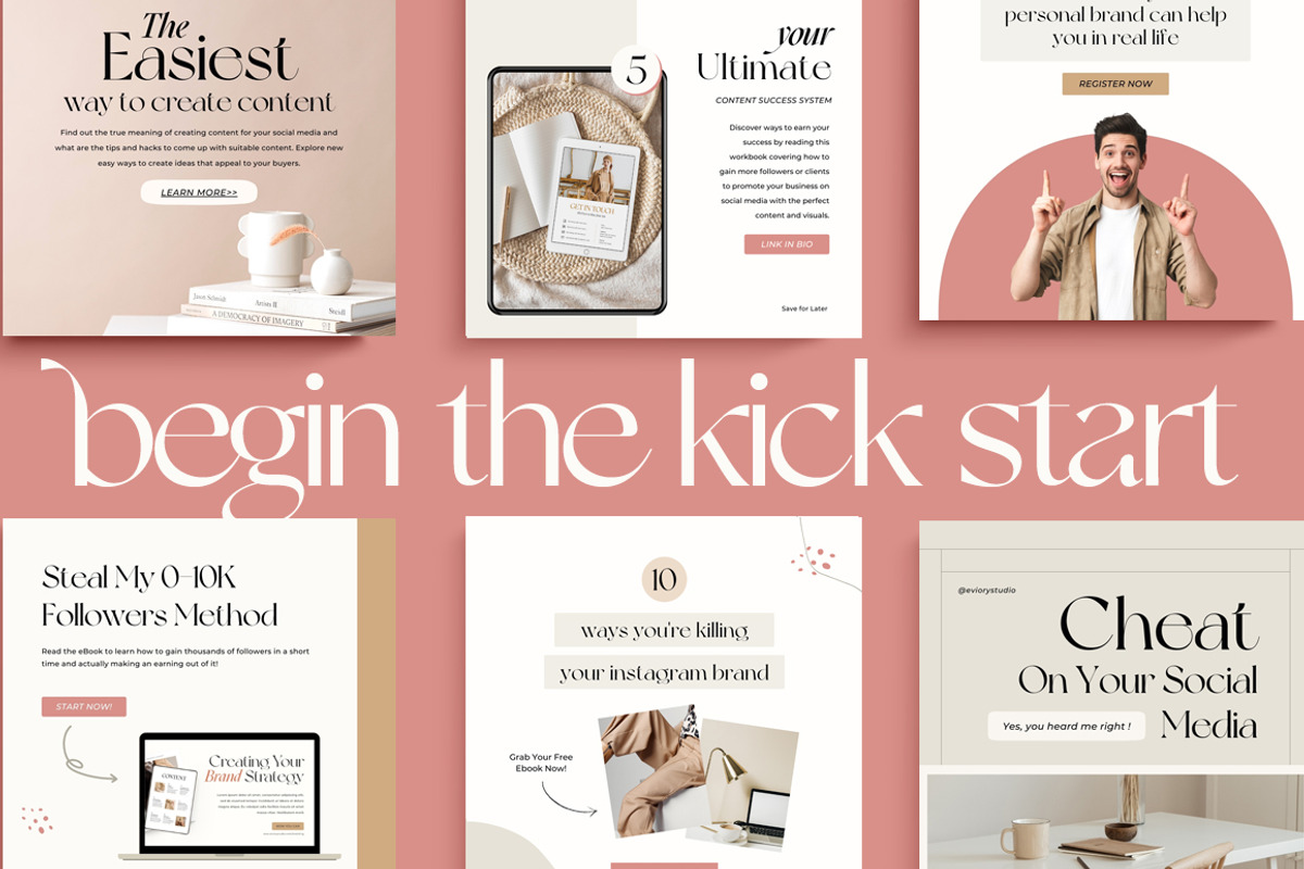 SALE Insta Ladypreneur Coach CANVA, a Social Media Template by Eviory (Photo 25 of 36)