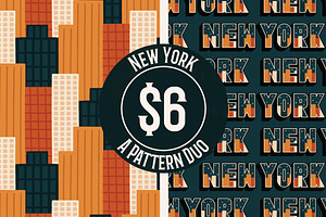 New York Vector Pattern Duo