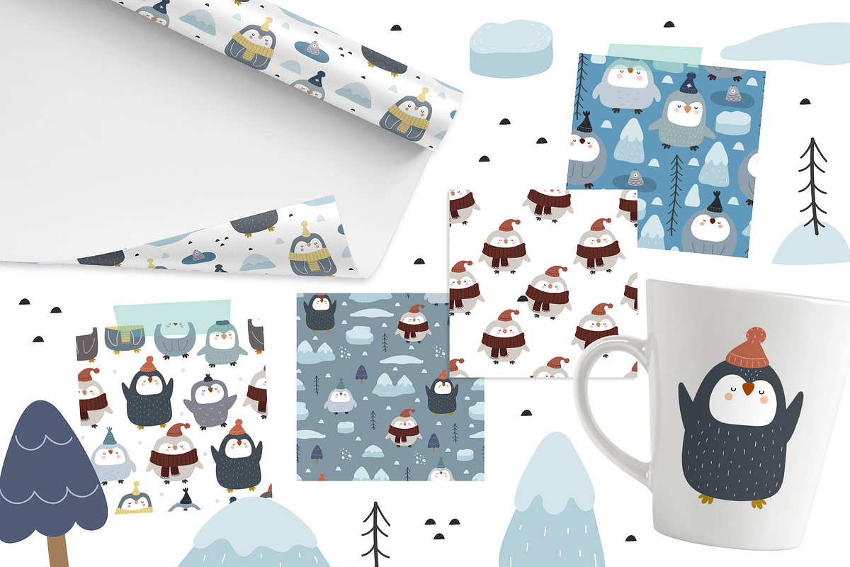 Penguins, a Background Graphic by AnnieArt (Photo 4 of 7)