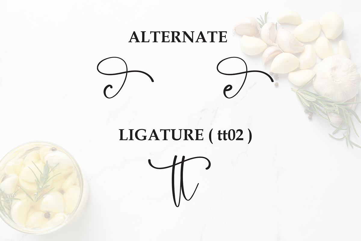 Butter Garlic | Script Font, a Handwritten Font by Scratchones (Photo 8 of 9)