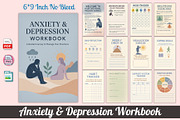 Anxiety & Depression Workbook, a Stationery Template by Designmela01 (Thumbnail 1 of 5)