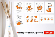 Little Brave Fox. Nursery poster kit, an Animal Illustration by Sopelkin (Thumbnail 4 of 5)