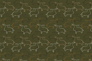 Forest dwellers - funny elks, a Pattern Graphic by Tanna.ART (Thumbnail 5 of 7)