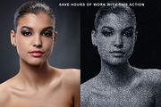 Text Portrait Photoshop Action, an Action Add-On by DESIGNAVO (Thumbnail 8 of 10)