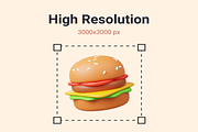 Food and Drink 3D Icon Pack, a Food & Drink 3D Model by Creative Perspective (Thumbnail 2 of 6)