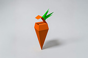 Carrot favor - 3d papercraft, a Print Template by PAPER amaze (Thumbnail 2 of 3)