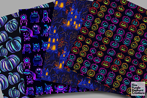 Neon Halloween Florescent Blacklight