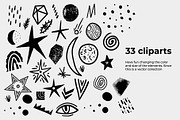 Cosmic seamless patterns with stars, a Pattern Graphic by PixelAesthetic (Thumbnail 5 of 6)
