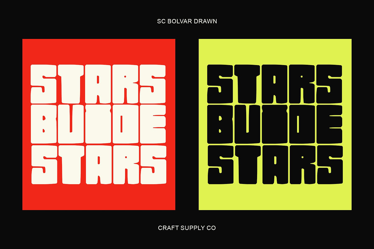 CS Bolvar Drawn, a Sans Serif Font by Craft Supply Co. (Photo 2 of 8)