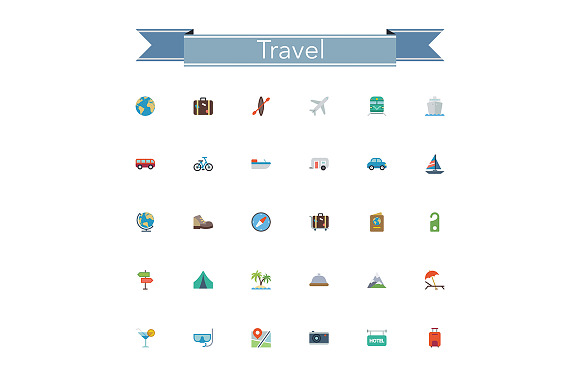 Travel Flat Icons
