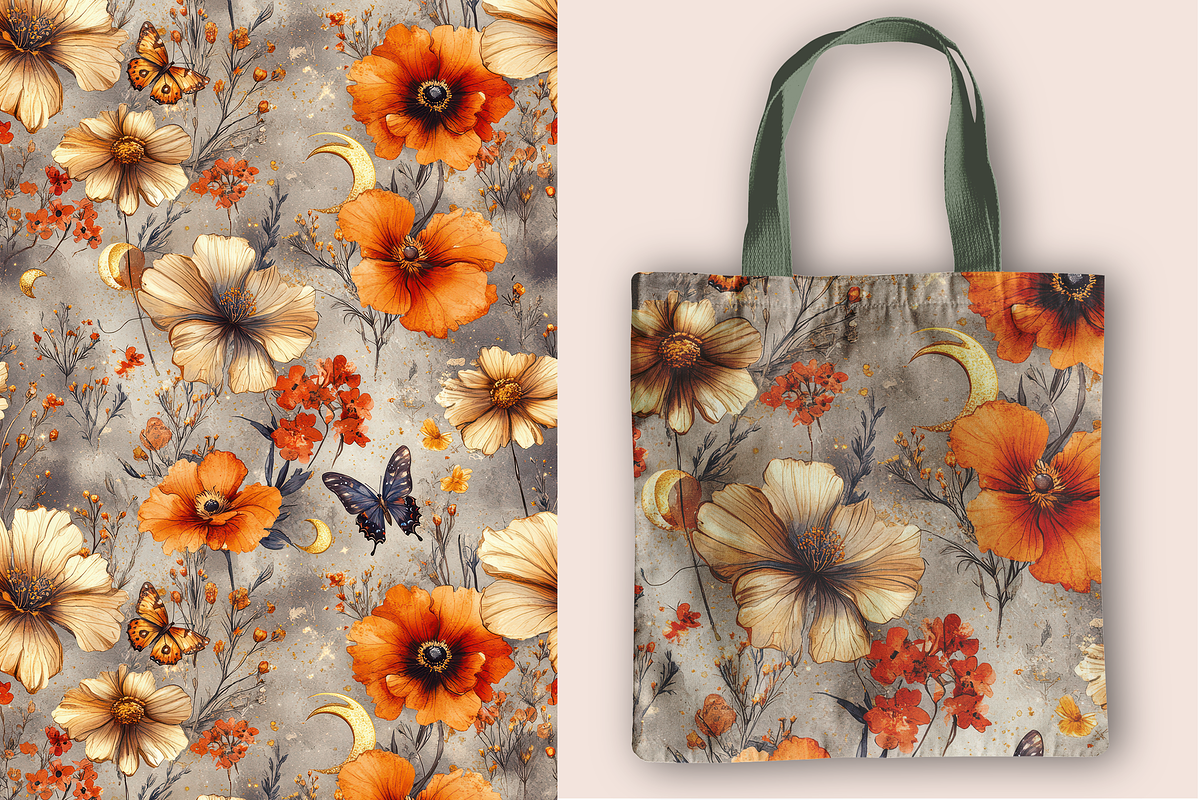 Butterfly's Garden Seamless Patterns, a Pattern Graphic by Curve Design (Photo 12 of 12)