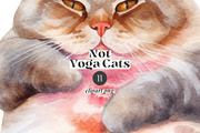 Not Yoga Cats, an Animal Illustration by TheCuteShop (Thumbnail 12 of 17)