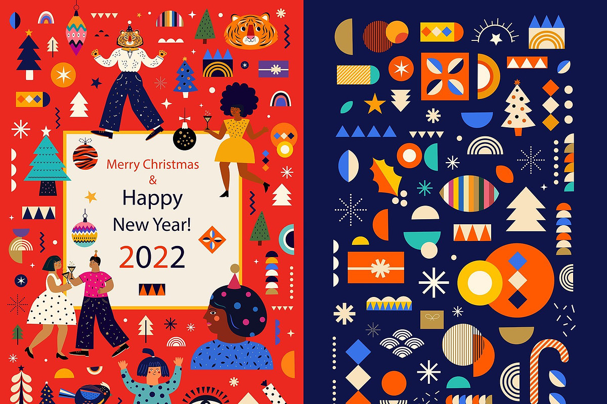 BEST CHRISTMAS BUNDLE 16 PRODUCTS, an Animal Illustration by MoleskoStudio (Photo 8 of 56)
