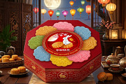Mid Autumn Festival, a Food Illustration by Vector beauty (Thumbnail 3 of 3)