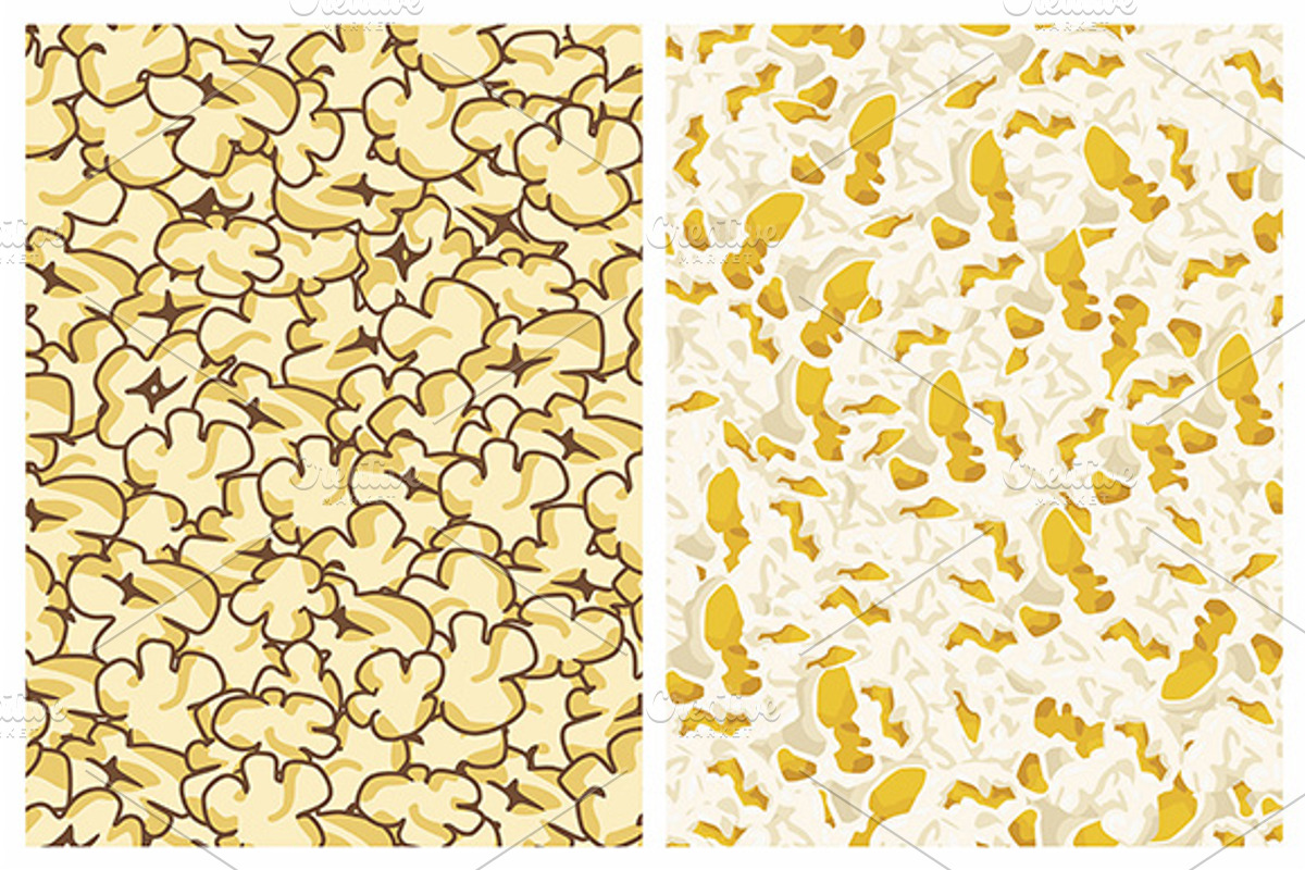 Popcorn seamless pattern, a Pattern Graphic by Volyk
