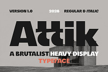 Attik - Brutalist Display Font