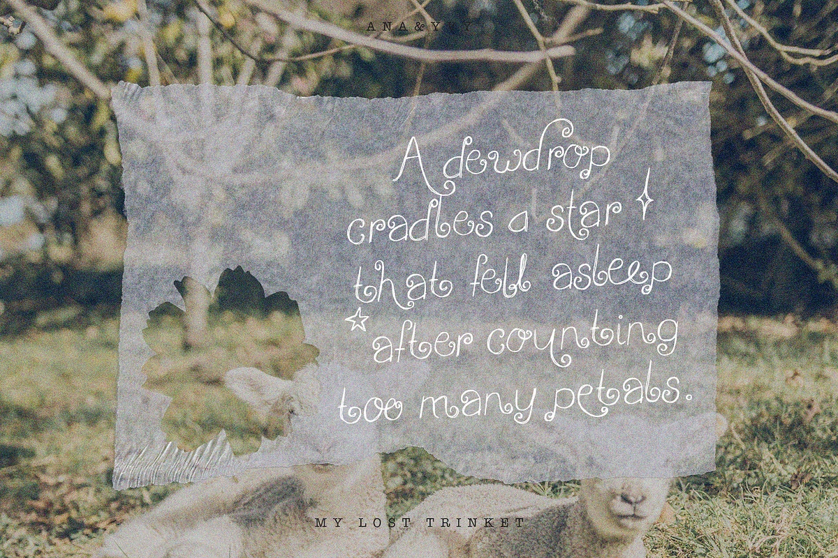 My Lost Trinket | Whimsy Curly Font, a Handwritten Font by ana & yvy (Photo 3 of 13)