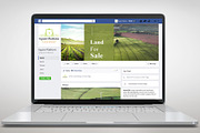 Land Broker Facebook Timeline Cover, a Social Media Template by MotoCMS (Thumbnail 2 of 2)