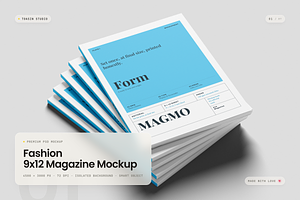 Fashion 9x12 Magazine Mockup, a Books & Magazine Mockup by Toasin Studio