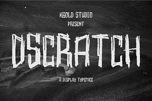 Dscratch - Display font