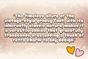 Groovy Vintage Era - Handwritten, a Handwritten Font by Charmingbear59.design (Thumbnail 3 of 5)