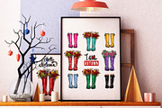 Wellies Boots Fashion Illustration, an Illustration by Sopelkin (Thumbnail 3 of 5)