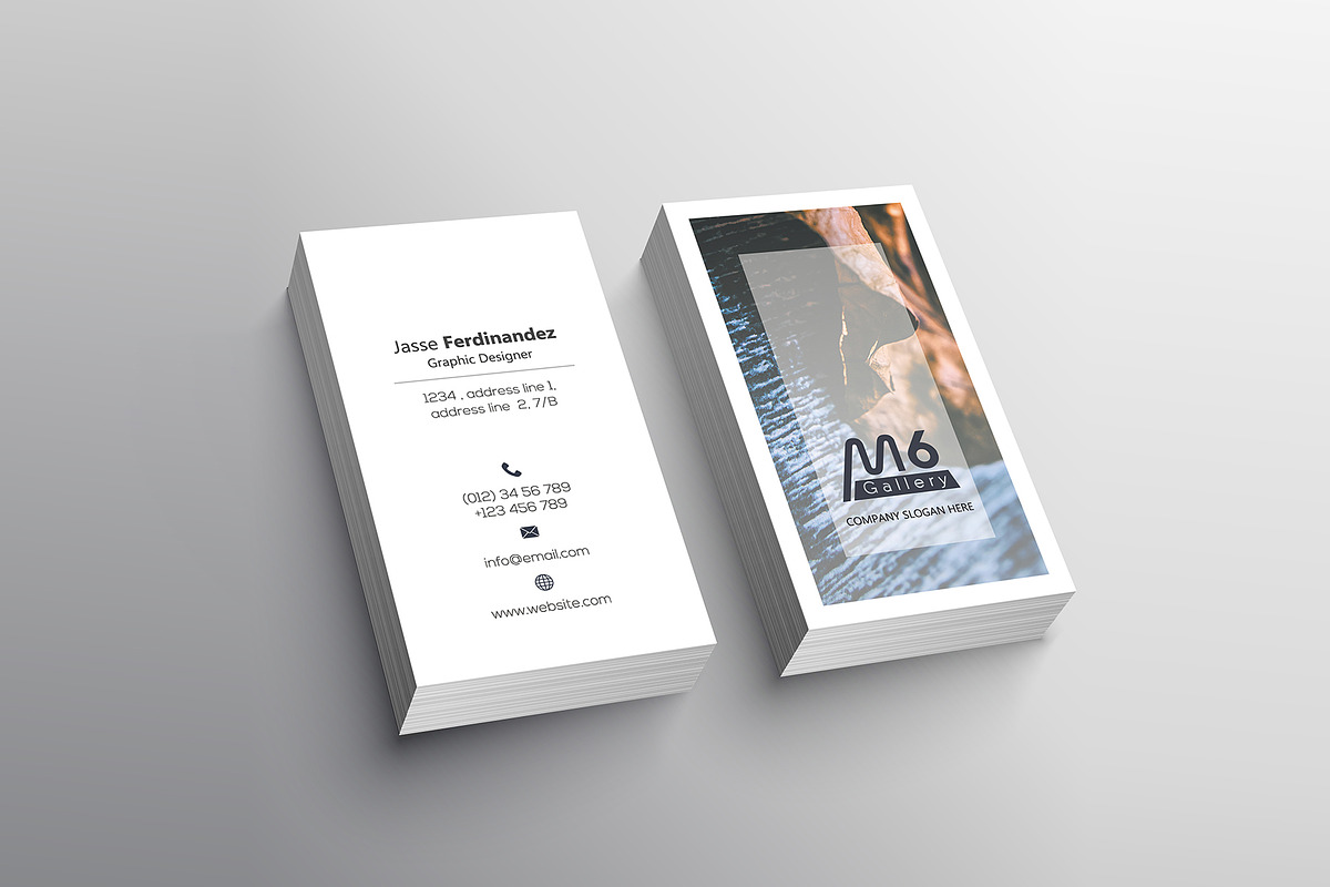 Nature Business Card Template- S31, a Business Card Template by M6 Gallery (Photo 4 of 4)