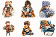 Watercolor Winter Mood ClipArt, an Illustration by OK Design (Thumbnail 5 of 5)