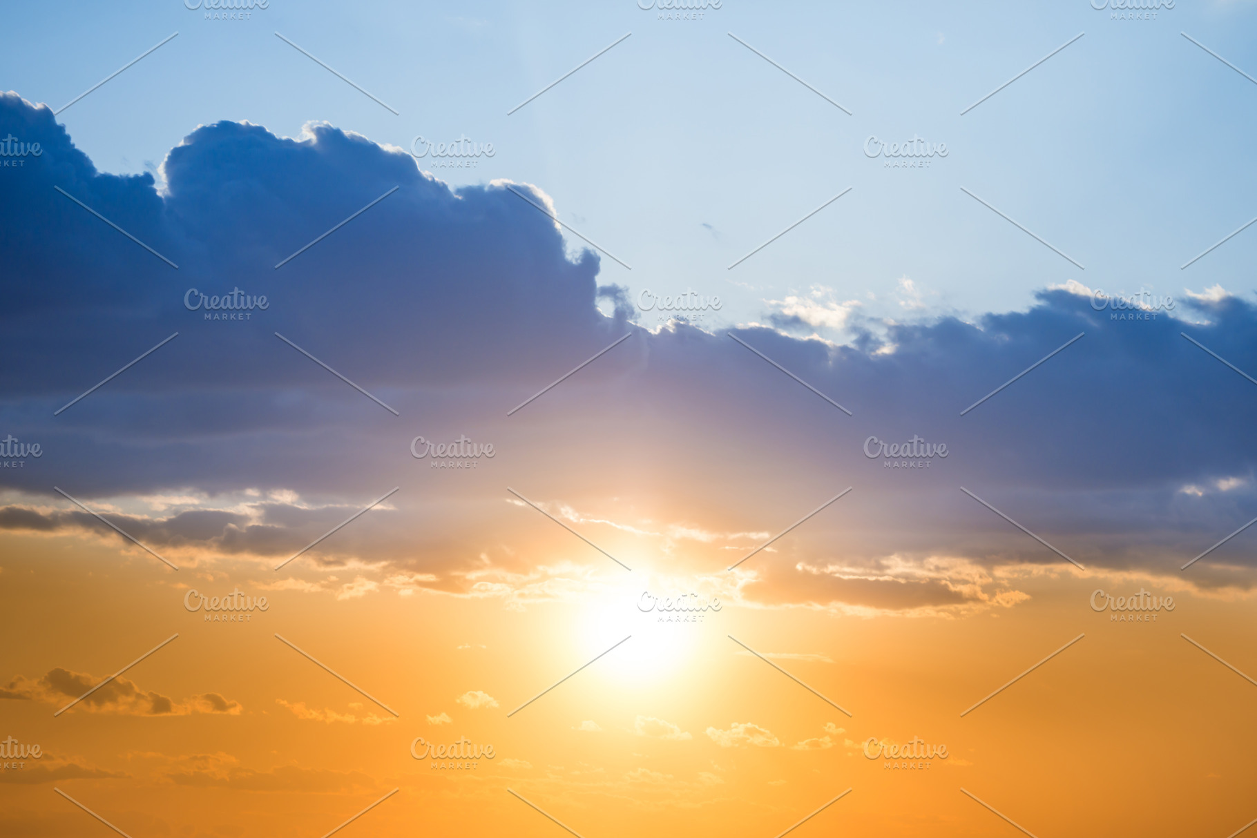 Sunset on sunset orange sky, a Nature Photo by Vapi