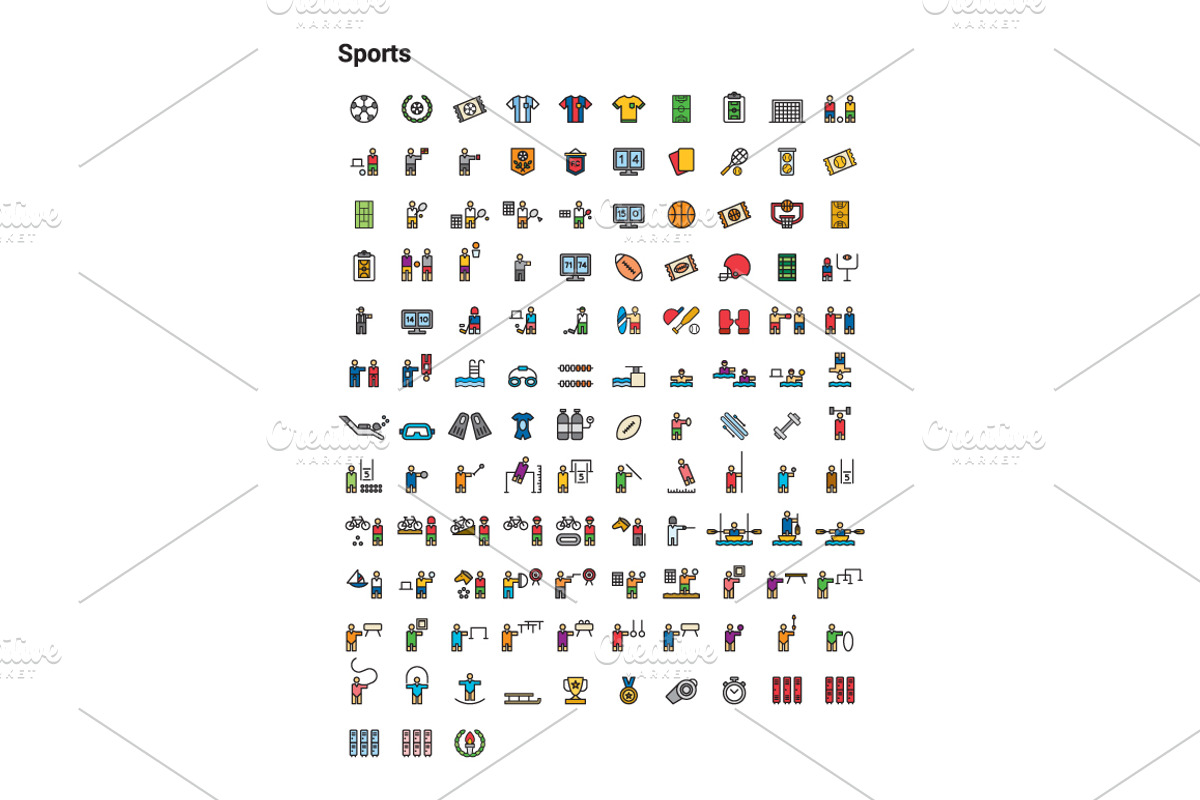 +1000 FILLED LINE ICONS, an Outline Icon by beguima (Photo 15 of 17)