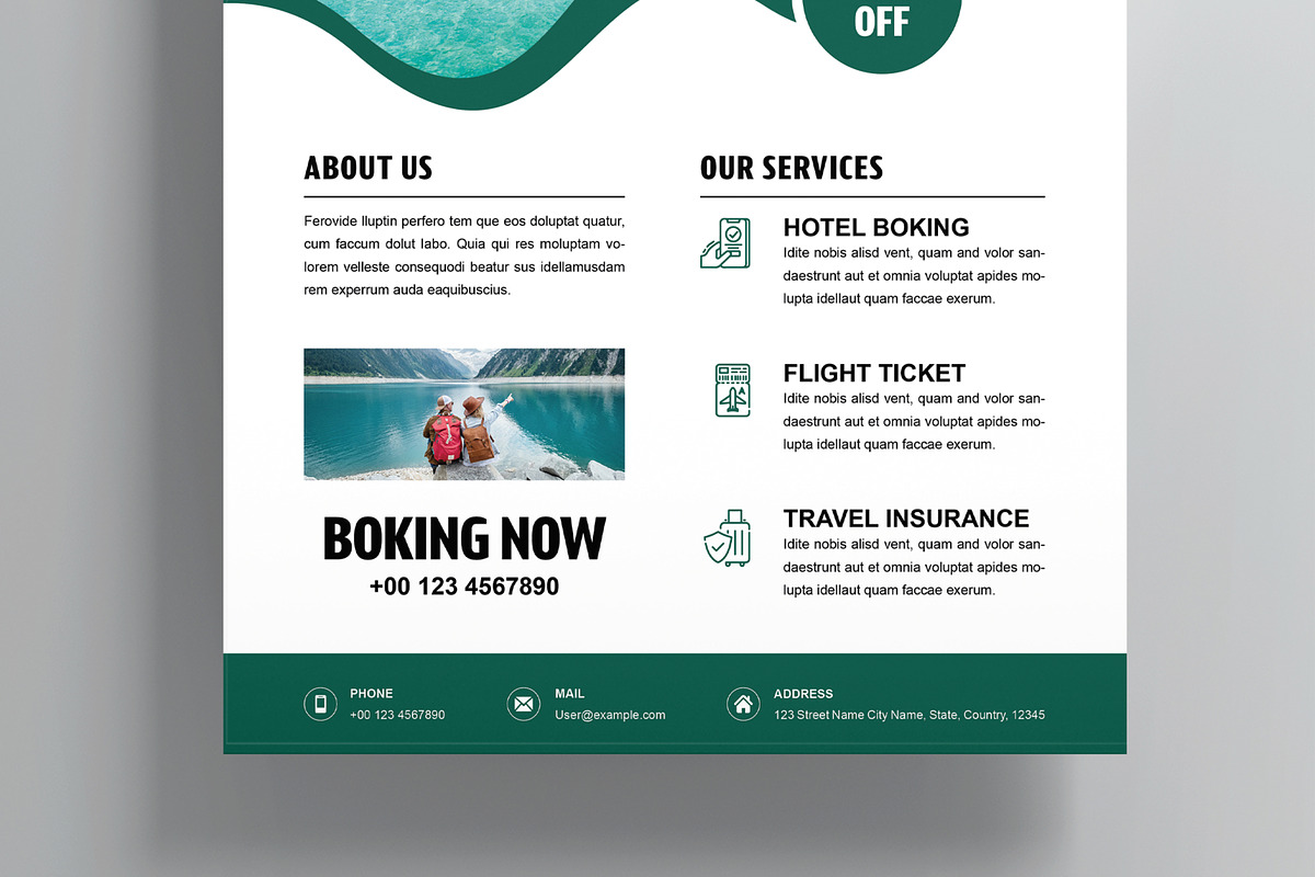 Tour And Travel Flyer Layout preview 3
