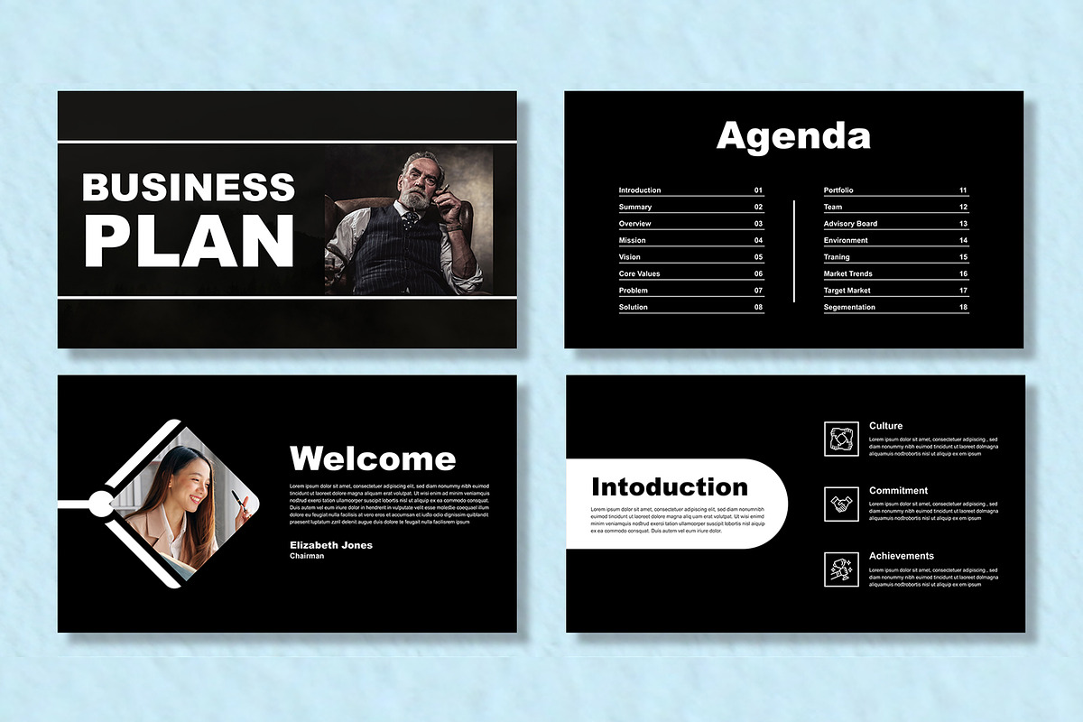 Business Plan Presentation Template, a Presentation Template by Mighty-Slide (Photo 2 of 6)