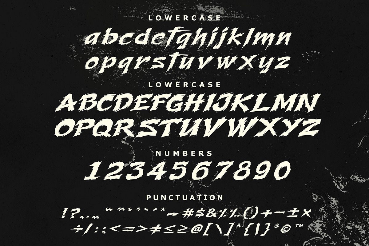 Brutal font preview 4