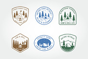 Set of Vintage Outdoor Camping logo, a Branding & Logo Template by PrastHF (Thumbnail 1 of 2)