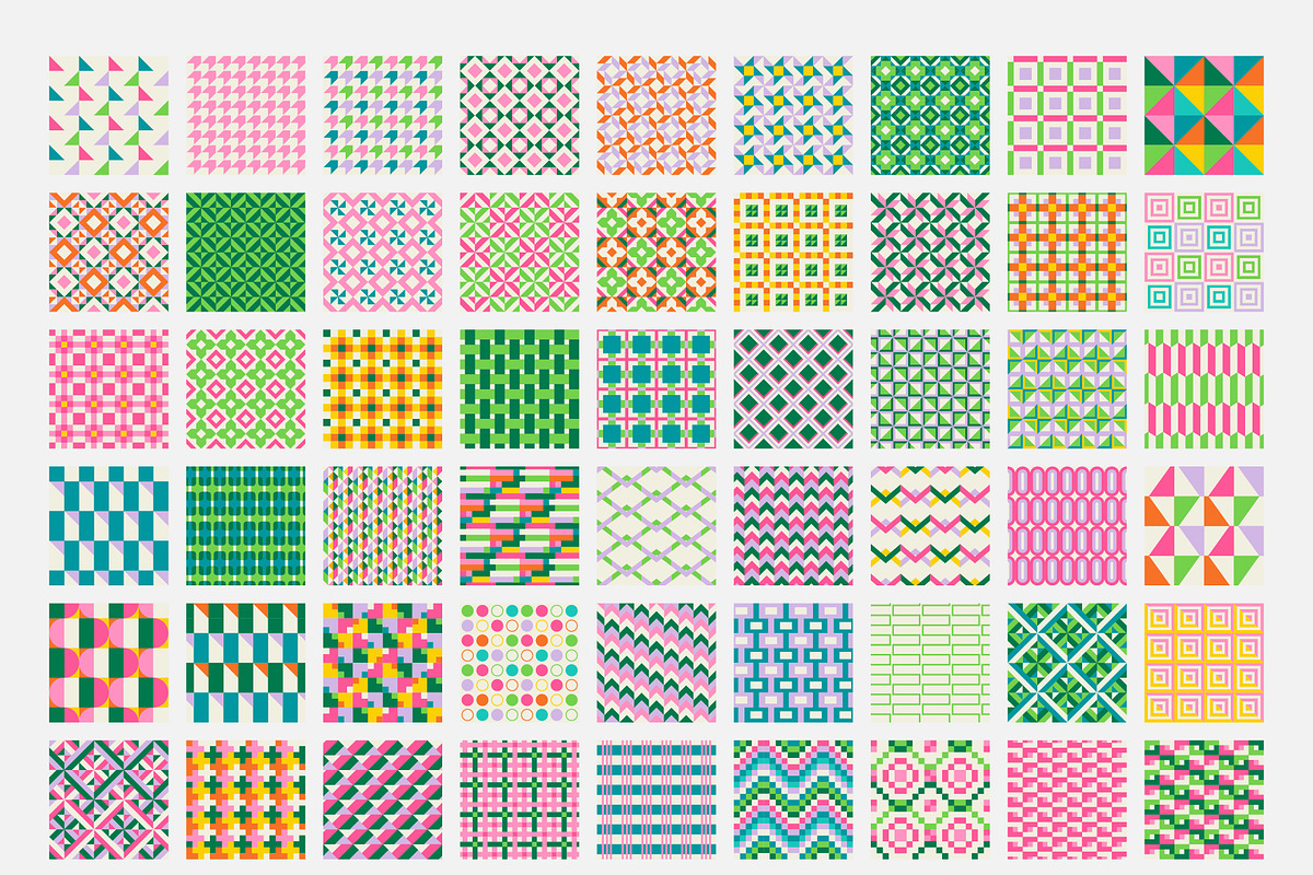 Simple Geometric Seamless Patterns, a Pattern Graphic by AnnArt (Photo 8 of 9)