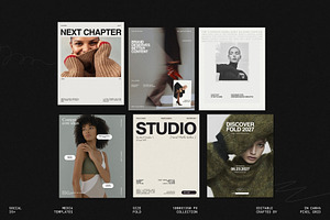FOLD | Social Media Kit (I), a Social Media Template by Pixel Grid