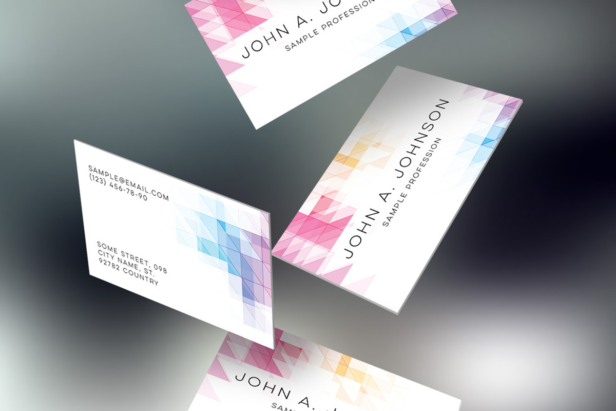 Geometric Business Card Template, a Business Card Template by lissius (Photo 3 of 6)