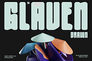 CS Glaven Drawn, a Sans Serif Font by Craft Supply Co. (Thumbnail 1 of 8)