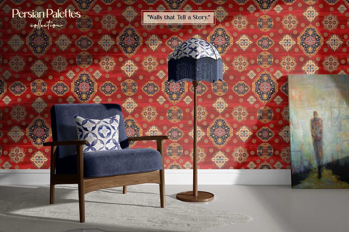 Persian Palettes Pattern, a Pattern Graphic by GND ART STUDIO (Photo 4 of 8)