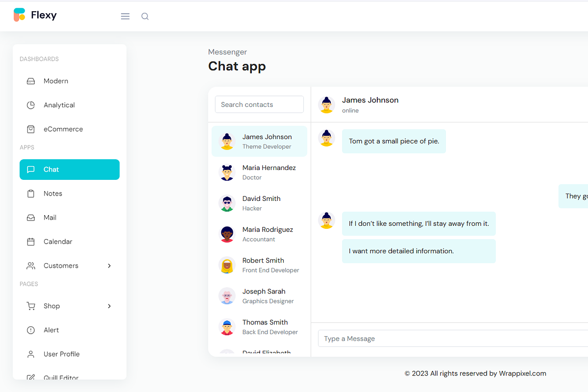 Flexy React Admin Dashboard Template, a React Template by WrapPixel (Photo 11 of 15)